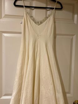 Vera Wang White Size 4 Free Shipping Engagement Military Straight Dress on Queenly