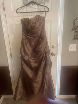 Impressions Brown Size 12 Swoop Train Dress on Queenly