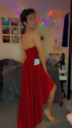 Speechless Red Size 2 Tall Height 50 Off Floor Length Strapless Straight Dress on Queenly