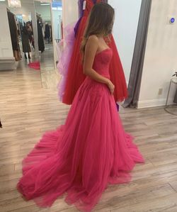 Sherri Hill Pink Size 4 Floor Length Free Shipping Pageant Train Dress on Queenly