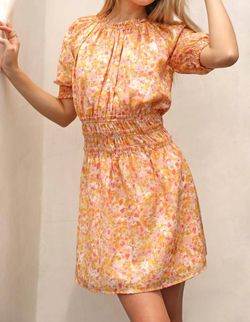 Style 1-1979182148-2791 GREYLIN Yellow Size 12 Floral Mini Plus Size Print Cocktail Dress on Queenly