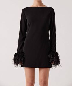 Style 1-3674748004-2696 Sophie Rue Black Size 12 Long Sleeve Mini Cocktail Dress on Queenly