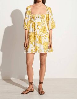 Style 1-905100935-3236 FAITHFULL THE BRAND Multicolor Size 4 Tall Height Floral Print Mini Cocktail Dress on Queenly