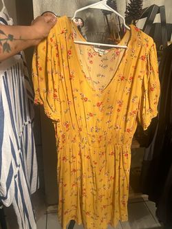 Blush Yellow Size 16 Plus Size Tall Height Military A-line Dress on Queenly