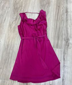 She+Sky Pink Size 12 Swoop Plus Size Cocktail Dress on Queenly