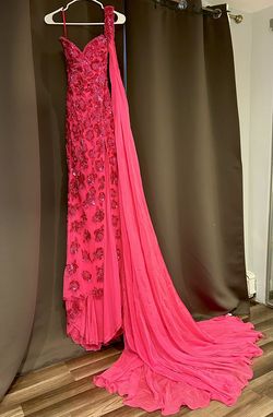Ashley Lauren Pink Size 4 Tall Height Strapless Side slit Dress on Queenly