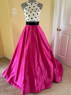 Sherri Hill Pink Size 2 Tall Height High Neck Floor Length Ball gown on Queenly