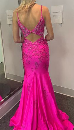 Amarra Hot Pink Size 00 Jersey Prom Mermaid Dress on Queenly