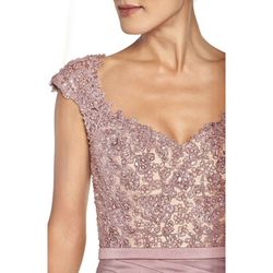 Style 21669 La Femme Multicolor Size 16 Lace Straight Dress on Queenly
