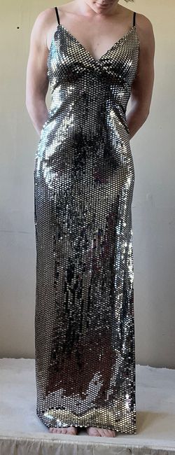 Forever 21 Silver Size 2 Jersey Side slit Dress on Queenly