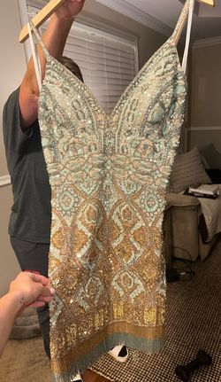 Sherri Hill Multicolor Size 6 Homecoming Jersey Cocktail Dress on Queenly