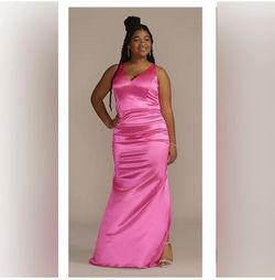 David's Bridal Pink Size 22 Plus Size Military Straight Dress on Queenly