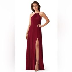 Style noreen Azazie Red Size 28 Noreen Floor Length A-line Dress on Queenly