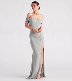 Style 05002-2125 Windsor Green Size 12 Wedding Guest Side slit Dress on Queenly