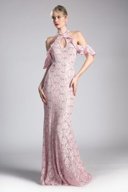 Style C0701 Cinderella Divine Pink Size 8 C0701 Free Shipping High Neck Floor Length Mermaid Dress on Queenly