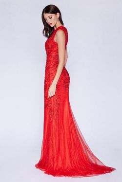 Cinderella Divine Red Size 6 Military Prom Floor Length Mermaid Dress on Queenly