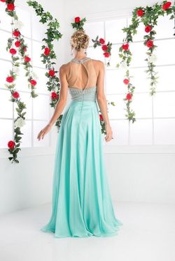 Cinderella Divine Green Size 4 Floor Length Prom A-line Dress on Queenly