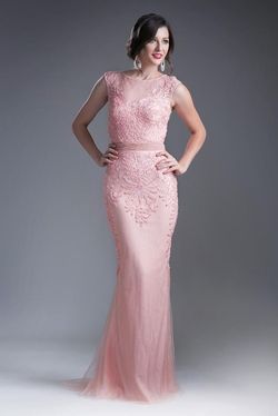 Cinderella Divine Orange Size 8 Square Neck Prom Jersey Mermaid Dress on Queenly