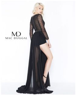 Style 50430M Mac Duggal Black Size 0 50430m Floor Length Train Dress on Queenly