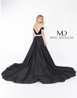 Style 62767R Mac Duggal Black Size 4 Floor Length Ball gown on Queenly