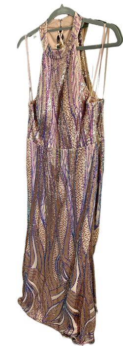 Say Yes to the Prom Multicolor Size 16 Prom Plus Size Floor Length A-line Dress on Queenly