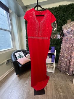 Style 20030 Red Size 24 Mermaid Dress on Queenly