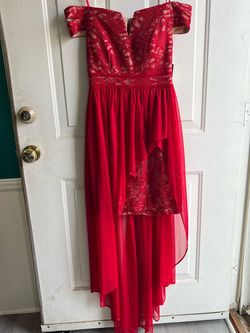 Style 12671 Morgan and Co Red Size 2 12671 Cocktail Dress on Queenly