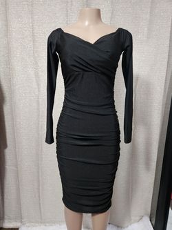 soyaza  Black Size 4 Sorority Formal Cocktail Dress on Queenly