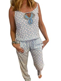 Style 1-1263064822-2791 SKEMO Blue Size 12 Jumpsuit Dress on Queenly