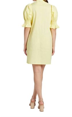 Style 1-1430688484-3775 TAYLOR TILLMAN Yellow Size 16 Spandex High Neck Plus Size Cocktail Dress on Queenly