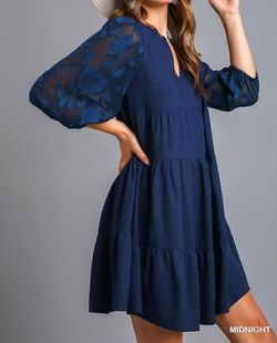 Style 1-1539278745-2901 umgee Blue Size 8 Sleeves Sorority Free Shipping Cocktail Dress on Queenly