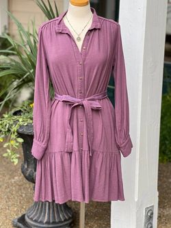 Style 1-1628993524-2901 XIRENA Purple Size 8 Sleeves High Neck Long Sleeve Mini Cocktail Dress on Queenly