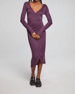 Style 1-1781282660-2696 Chaser Purple Size 12 V Neck Sleeves Cocktail Dress on Queenly