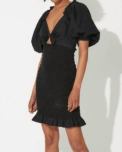 Style 1-1789634423-3011 Cleobella Black Size 8 Mini Tall Height Cocktail Dress on Queenly
