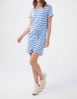 Style 1-1792917238-3236 FDJ Blue Size 4 Summer Mini Tall Height Cocktail Dress on Queenly