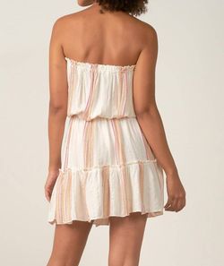 Style 1-2037921085-3236 ELAN White Size 4 Casual Shiny Strapless Free Shipping Cocktail Dress on Queenly