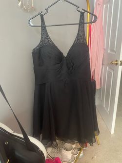 Alyce Paris Black Size 18 Jersey Homecoming Plus Size Cocktail Dress on Queenly