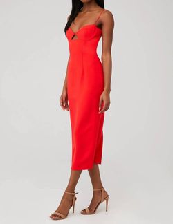 Style 1-2138276827-3236 BARDOT Red Size 4 Polyester Cocktail Dress on Queenly