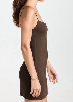 Style 1-2350237358-3236 Enza Costa Brown Size 4 Free Shipping Summer Cocktail Dress on Queenly