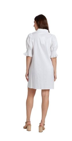 Style 1-2558510736-2790 TAYLOR TILLMAN White Size 12 Tall Height Jersey Sorority Rush Sorority Cocktail Dress on Queenly