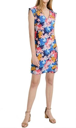 Style 1-2619005044-2791 Aryeh Multicolor Size 12 Summer Floral Plus Size Cocktail Dress on Queenly