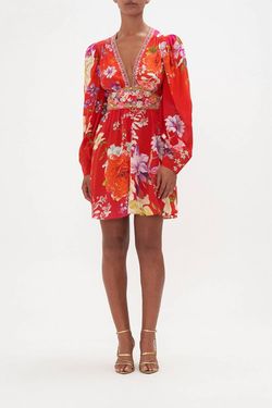 Style 1-2642369988-3855 Camilla Red Size 0 Floral Summer Tall Height Cocktail Dress on Queenly