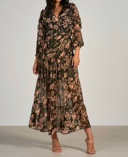 Style 1-2749052885-3472 ELAN Brown Size 4 Military Straight Dress on Queenly