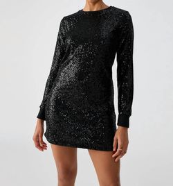 Style 1-3595967188-2901 Sanctuary Black Size 8 Sequined Spandex Cocktail Dress on Queenly
