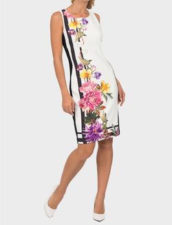 Style 1-362664024-1901 Joseph Ribkoff White Size 6 Mini Bachelorette Cocktail Dress on Queenly