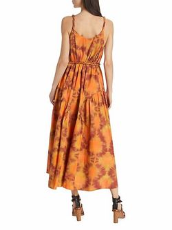 Style 1-3656134748-5 Ulla Johnson Orange Size 0 Free Shipping Tall Height Belt Cocktail Dress on Queenly