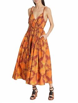 Style 1-3656134748-6 Ulla Johnson Orange Size 0 1-3656134748-6 A-line Free Shipping Cocktail Dress on Queenly