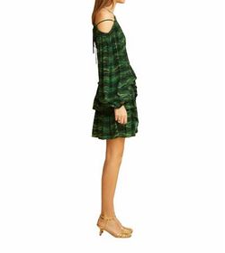 Style 1-4009806008-6 Ulla Johnson Green Size 0 Pattern Free Shipping Cocktail Dress on Queenly