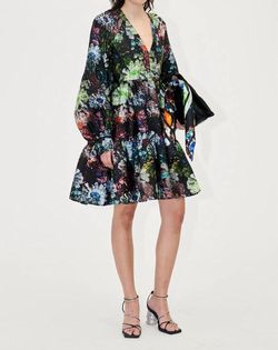 Style 1-4012273899-3855 STINE GOYA Multicolor Size 0 Mini V Neck Tall Height Cocktail Dress on Queenly
