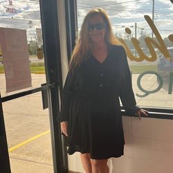 Style 1-4122676642-3011 Carole's Collections Black Size 8 A-line Long Sleeve Cocktail Dress on Queenly